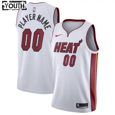Kinder NBA Miami Heat Trikot Benutzerdefinierte Nike 2020-2021 Association Edition Swingman